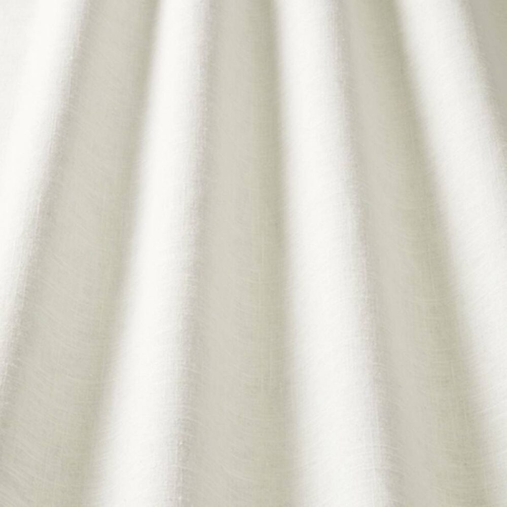 Linen Fabric - Cream by white plain woven fabric from iLiv