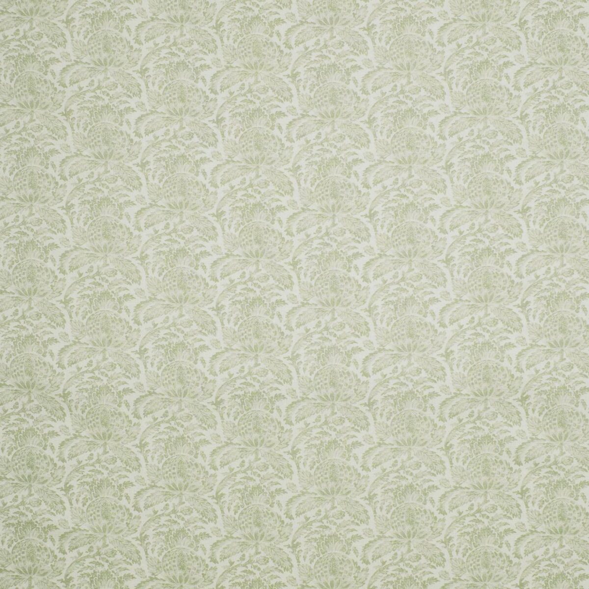 Torosay Fabric - Leaf by green botanical linen fabric from Linwood Fabrics