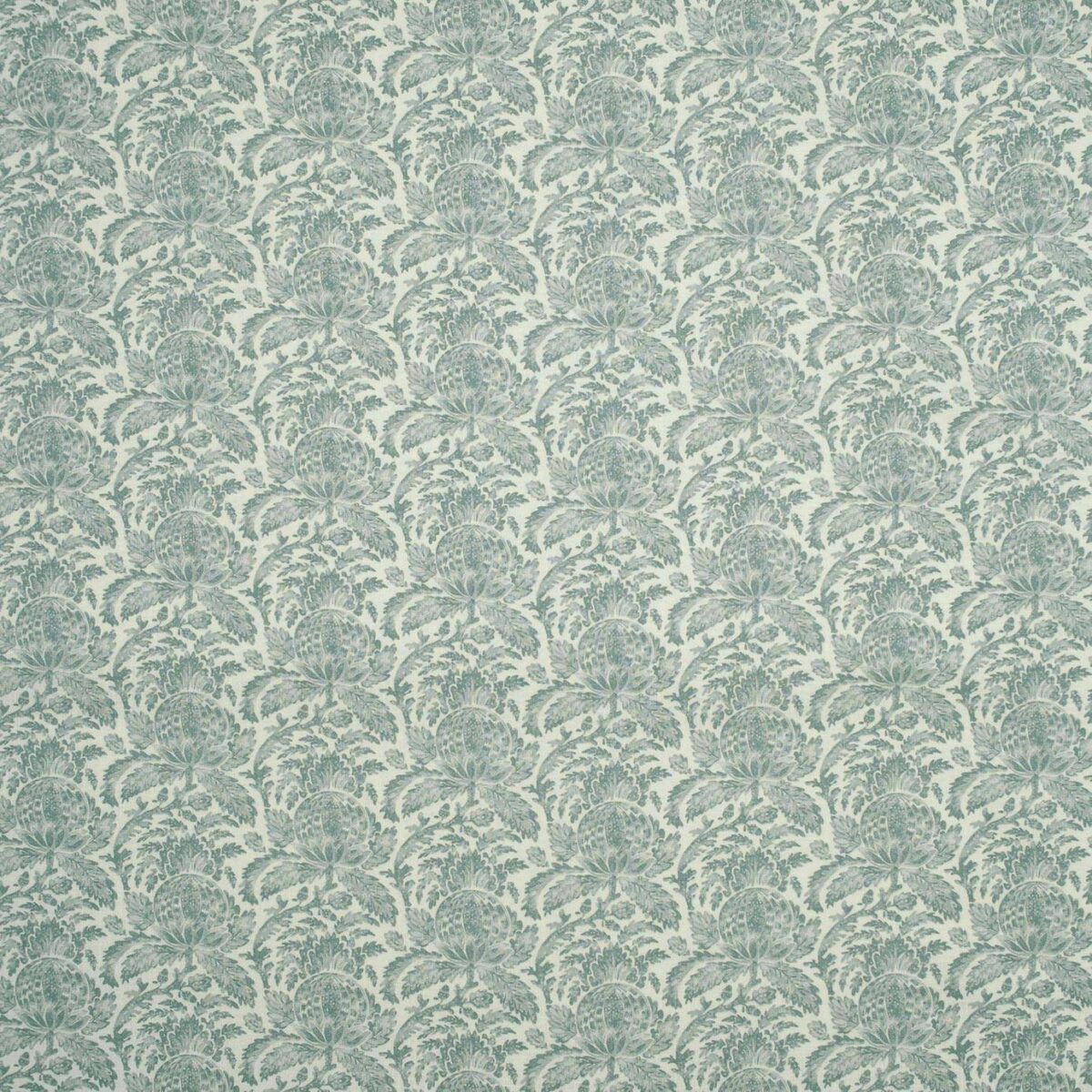 Torosay Fabric - Dusk by black-grey botanical linen fabric from Linwood Fabrics