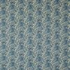 blue botanical linen fabric from Linwood Fabrics