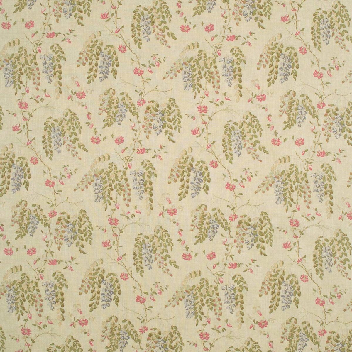 Winterbourne Fabric - Pavillion by multicolour botanical linen fabric from Linwood Fabrics