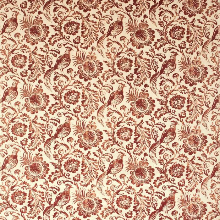 Dutch Pheasant Fabric - Regal Red swatch