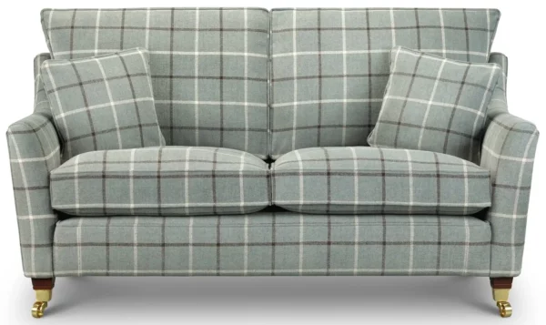 Lana Window Pane Fabric - Olive by Lana Window Pane Fabric - Olive from