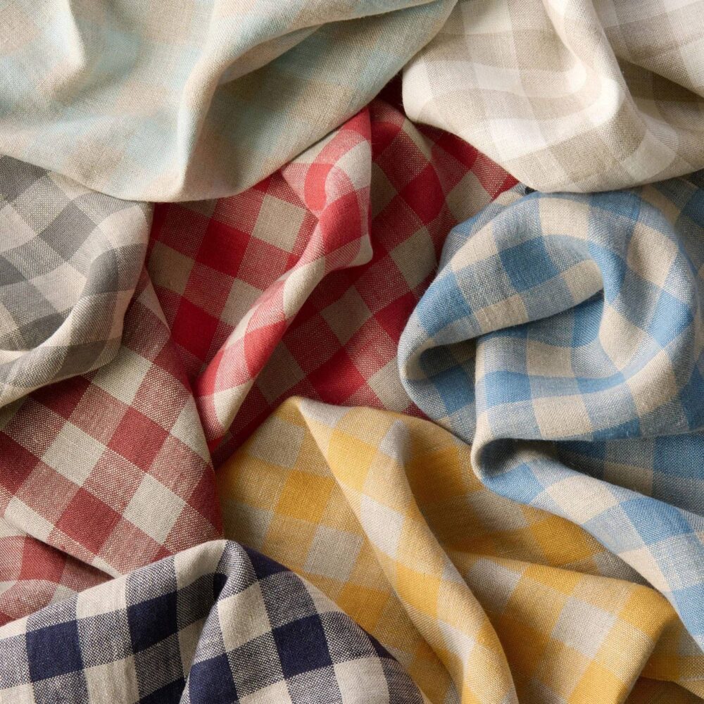 Danube Stripe Fabric - Cherry from