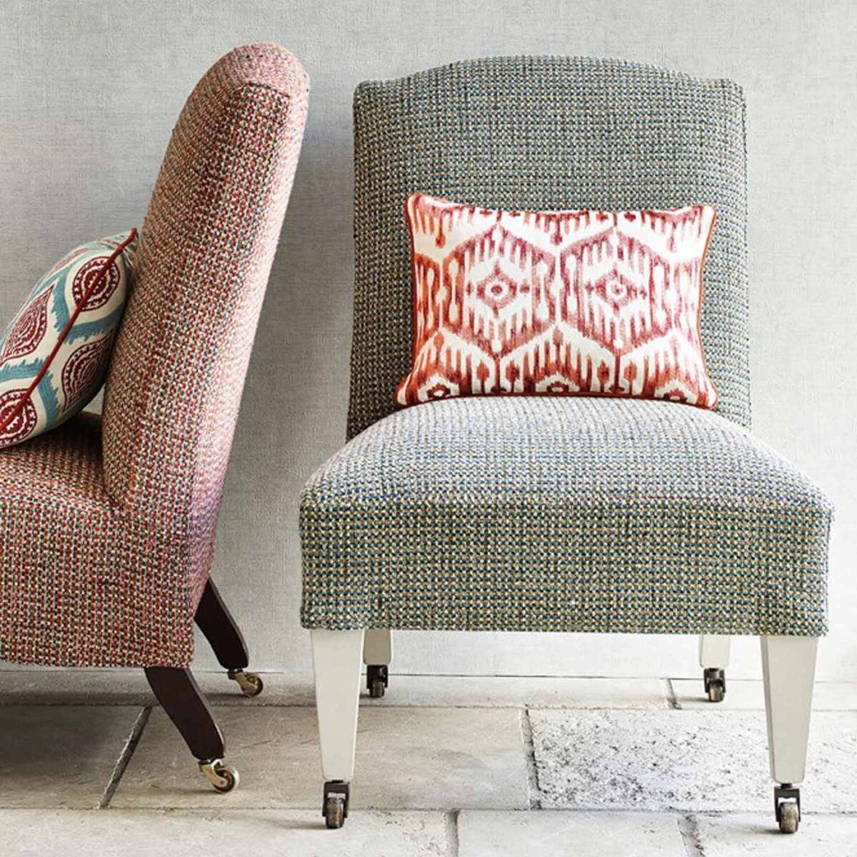 Romey Fabric - Blue by Romey Fabric - Blue from