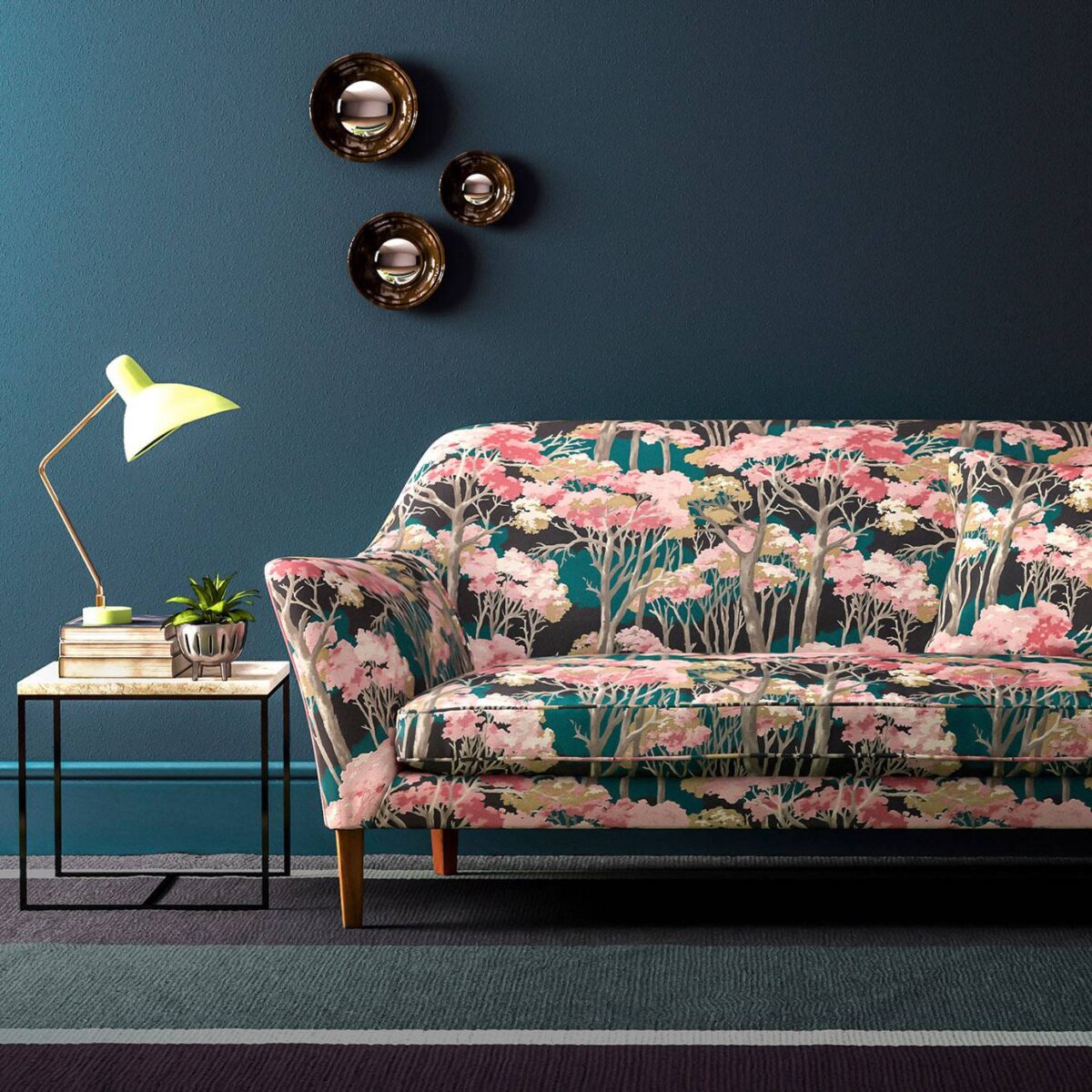 Arboreal Fabric - Cerise by Arboreal Fabric - Cerise from
