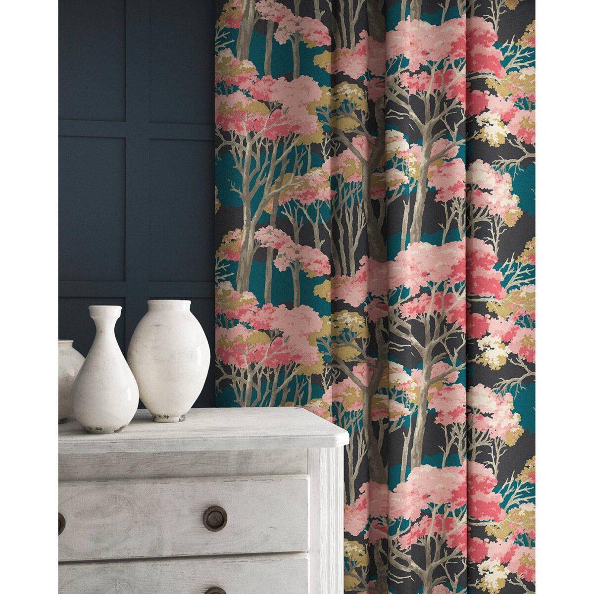 Arboreal Fabric - Cerise by Arboreal Fabric - Cerise from