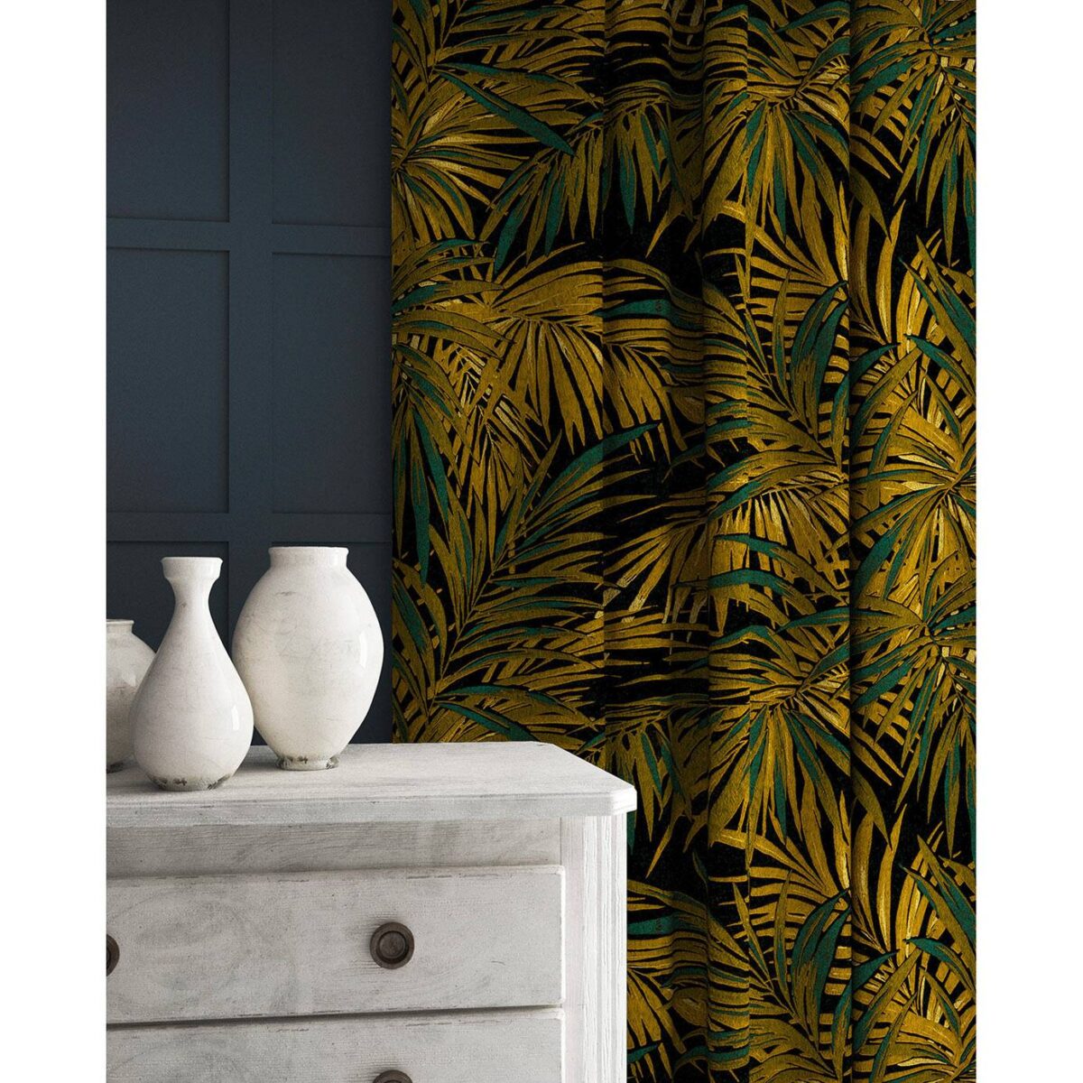 Butterfly Palm Fabric - Maize from