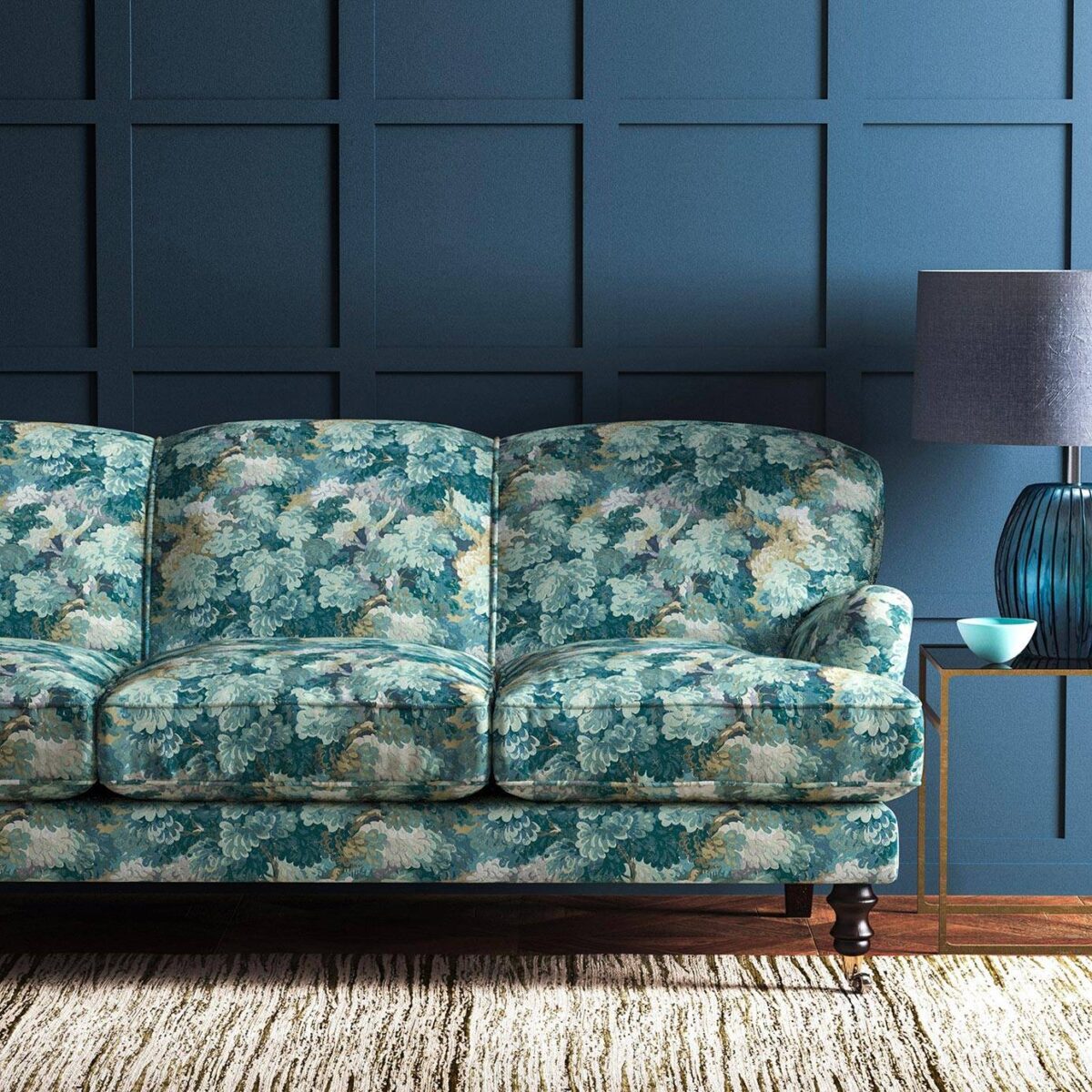 English Oak Fabric - Teal from