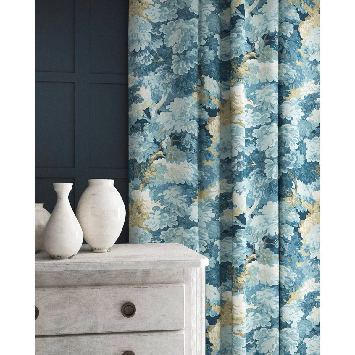 English Oak Fabric - Cornflower from