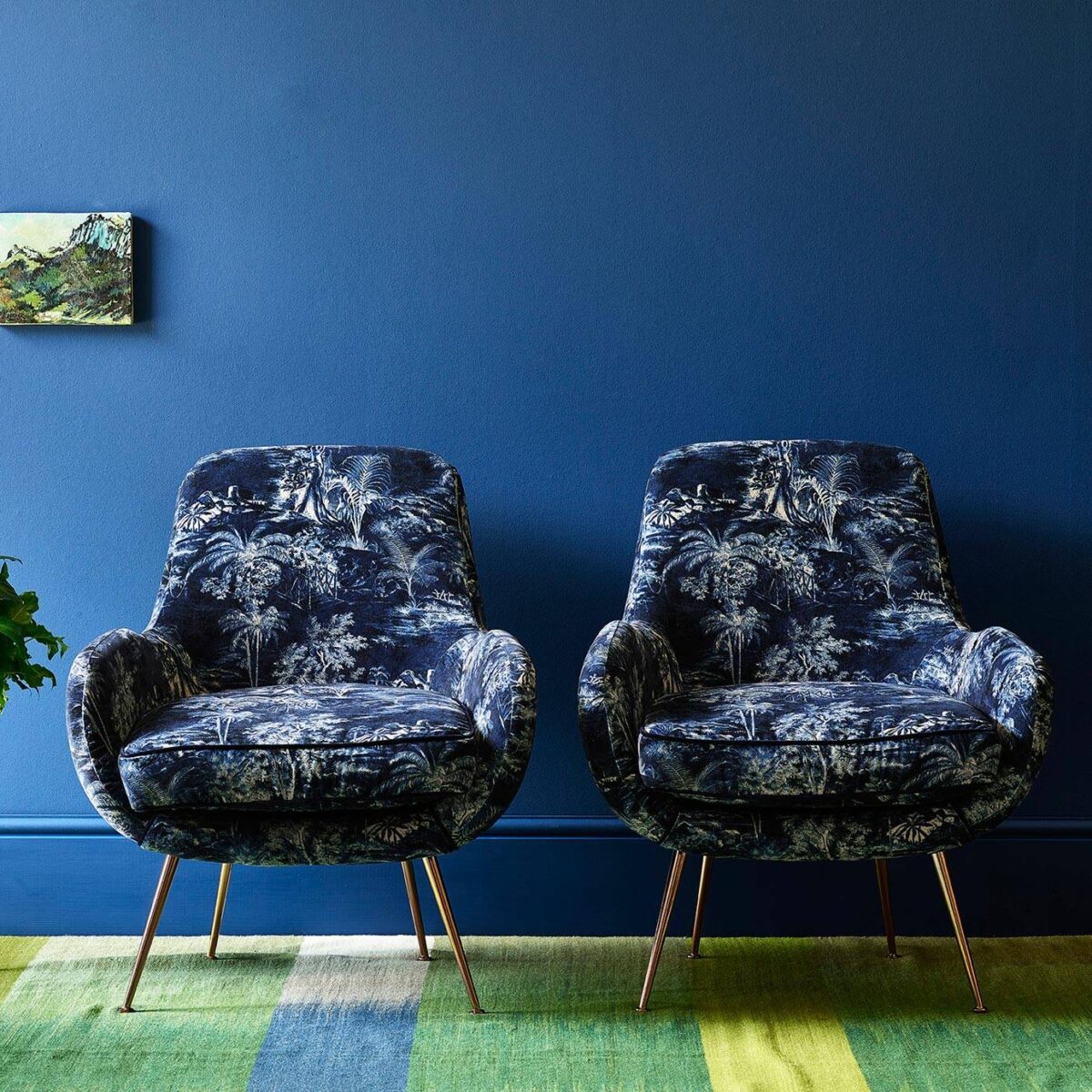 Heat of the Night Fabric - Indigo from