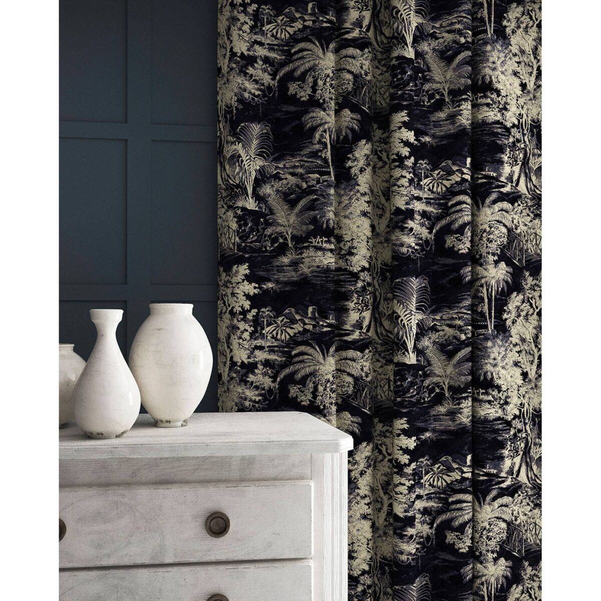Heat of the Night Fabric - Onyx by Heat of the Night Fabric - Onyx from