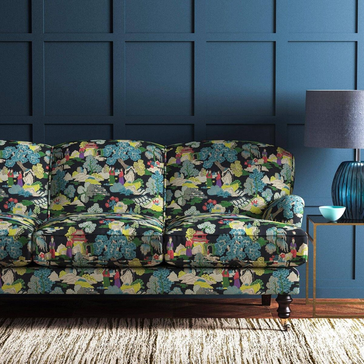 Japanese Garden Fabric - Dayglow from