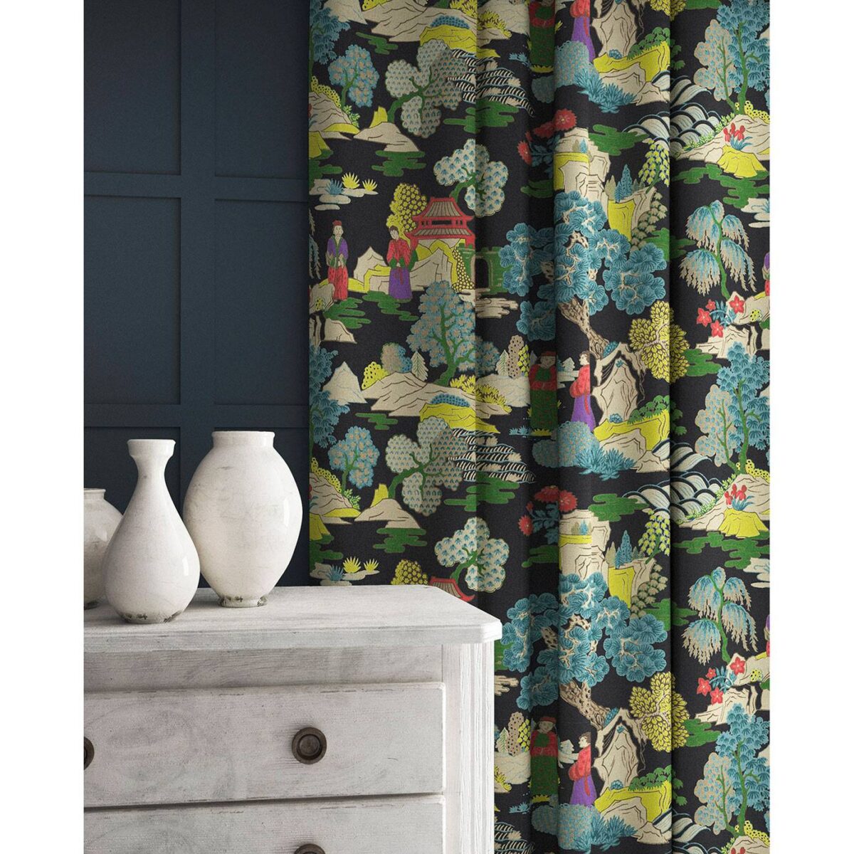 Japanese Garden Fabric - Dayglow from