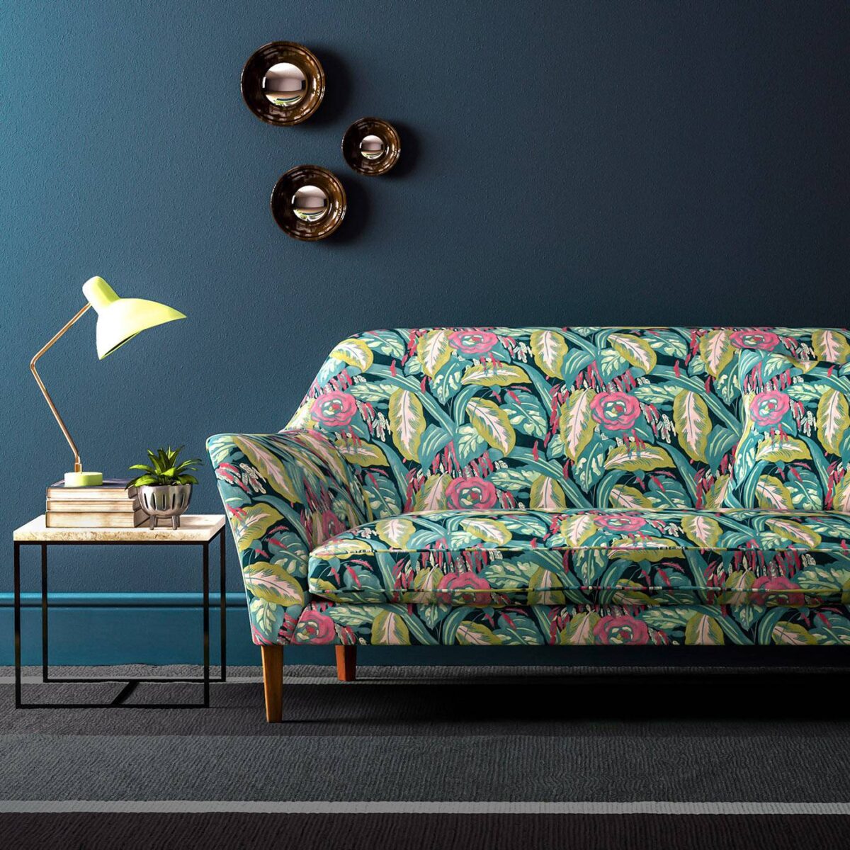 Les Fauves Fabric - Cerulean by Les Fauves Fabric - Cerulean from
