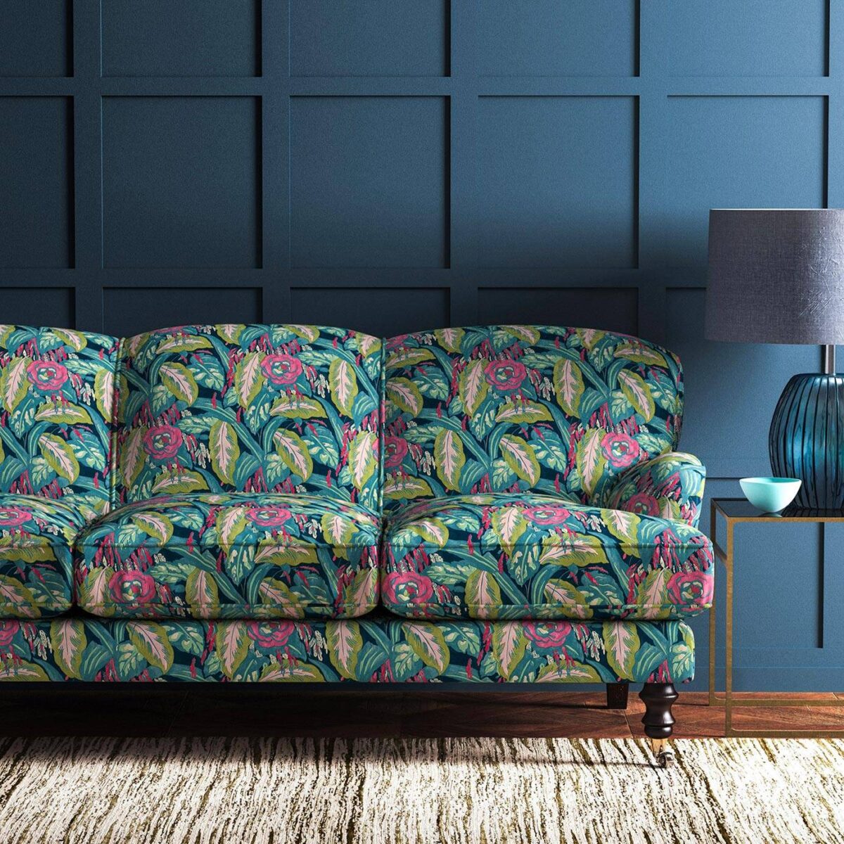 Les Fauves Fabric - Cerulean by Les Fauves Fabric - Cerulean from