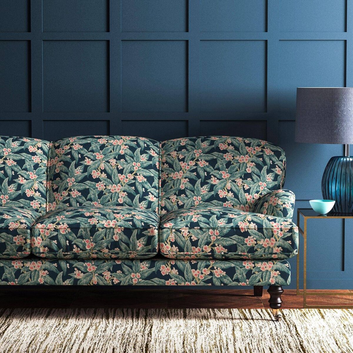 Loseley Velvet Fabric - Lagoon from