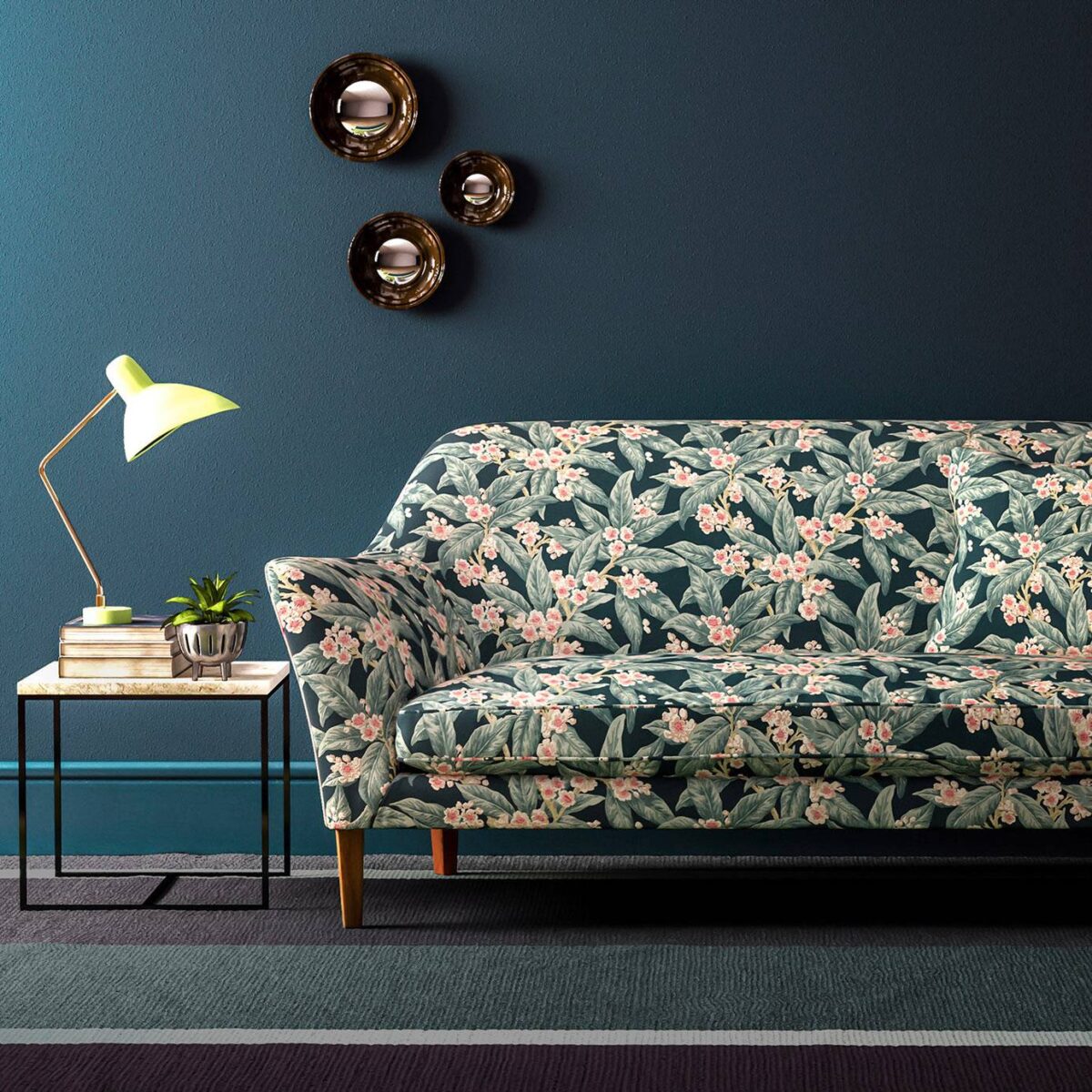 Loseley Velvet Fabric - Lagoon from