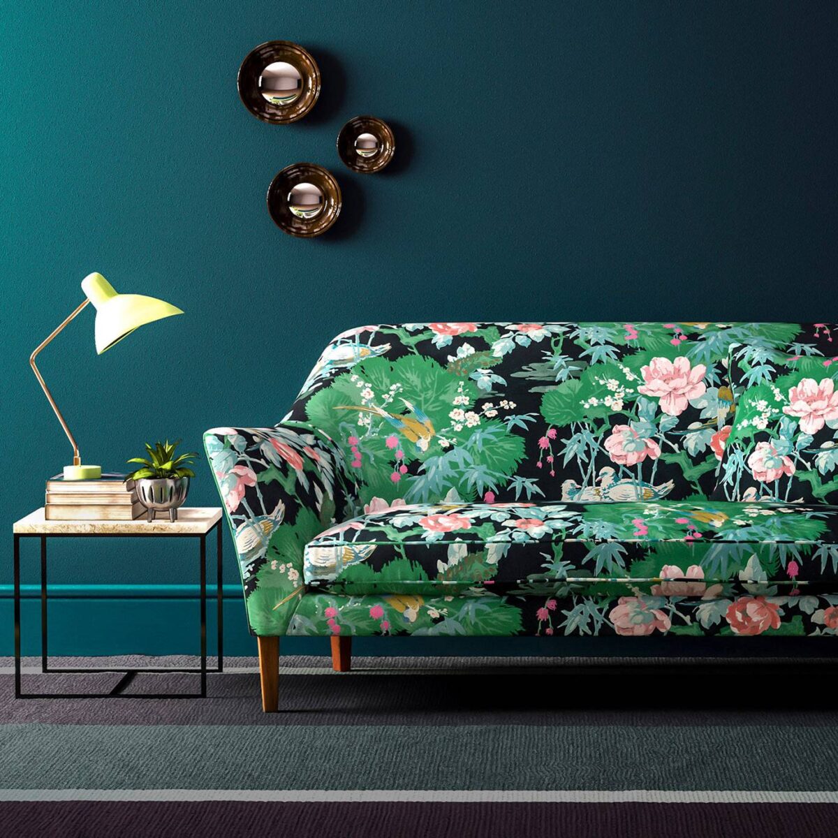 On the River Fabric - Aqua from