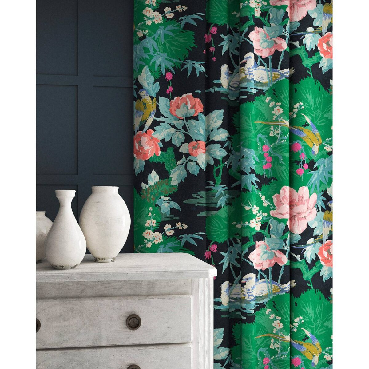 On the River Fabric - Aqua from