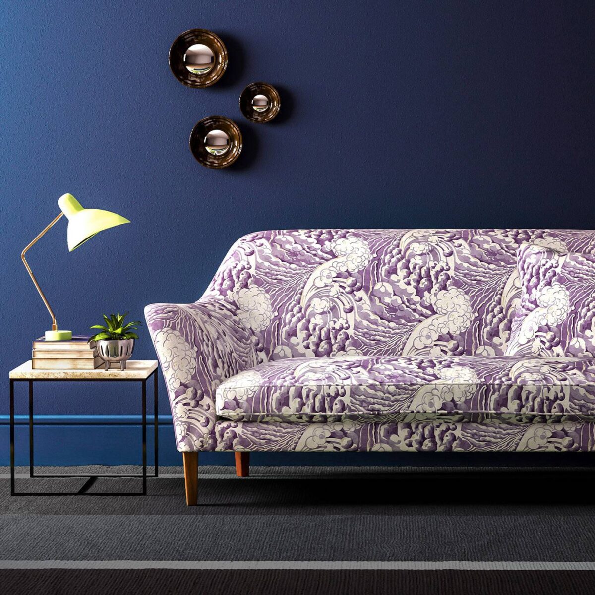 The Wave Fabric - Mauve from