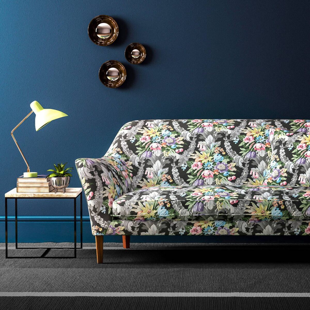 Wakehurst Velvet Fabric - Midnight by Wakehurst Velvet Fabric - Midnight from