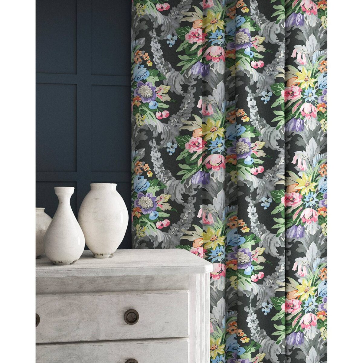 Wakehurst Velvet Fabric - Midnight by Wakehurst Velvet Fabric - Midnight from