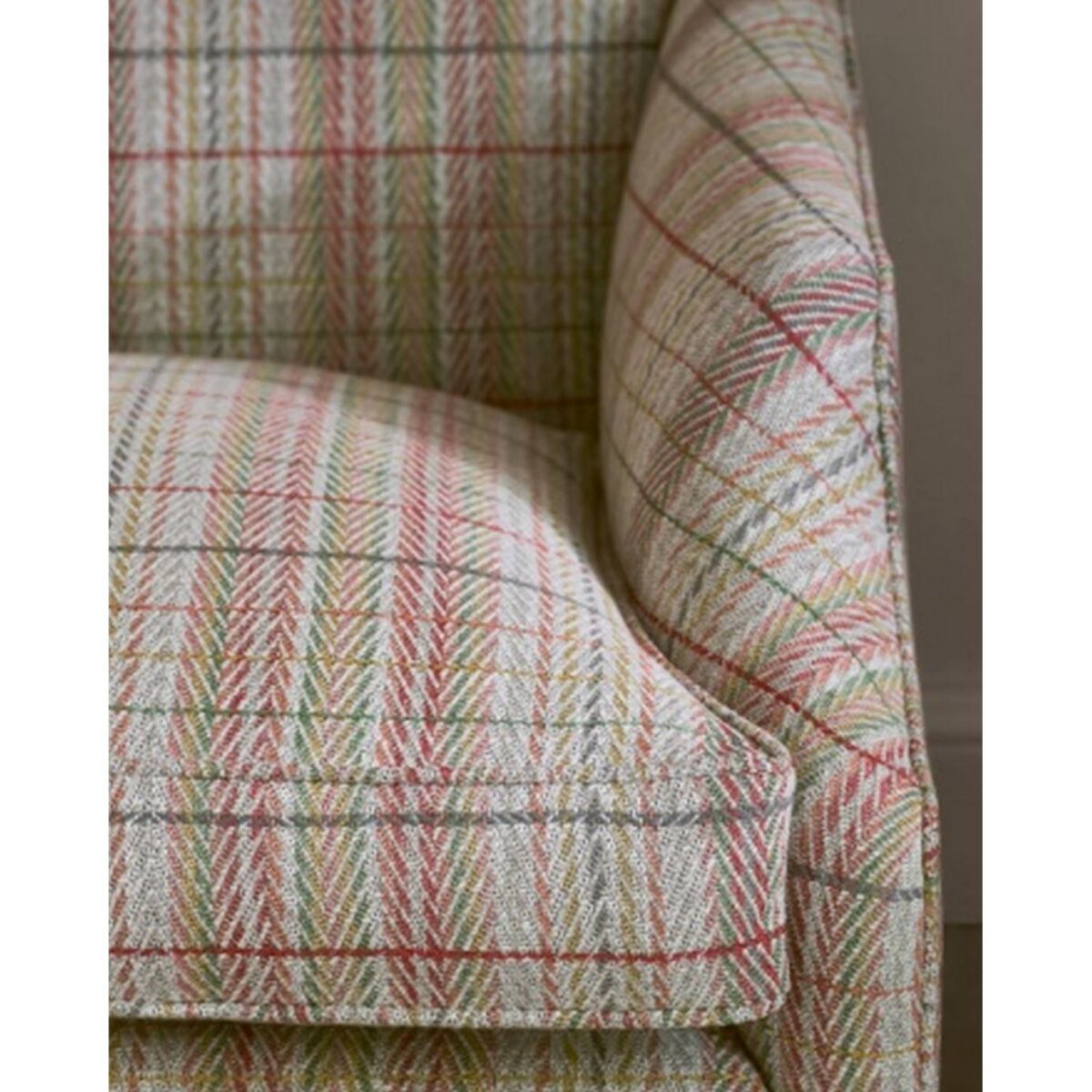 Oxana Check Fabric - Red from