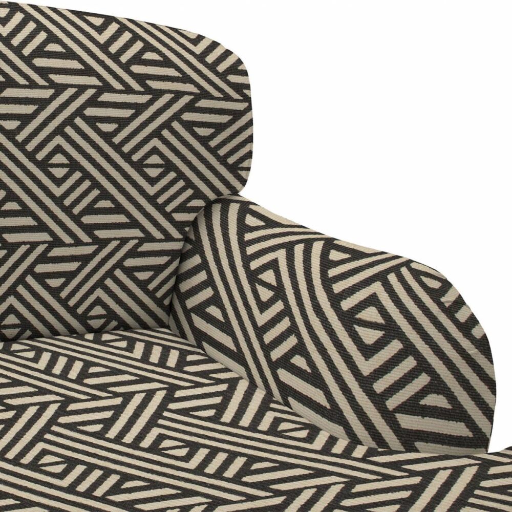 Pampas Fabric - Charcoal from