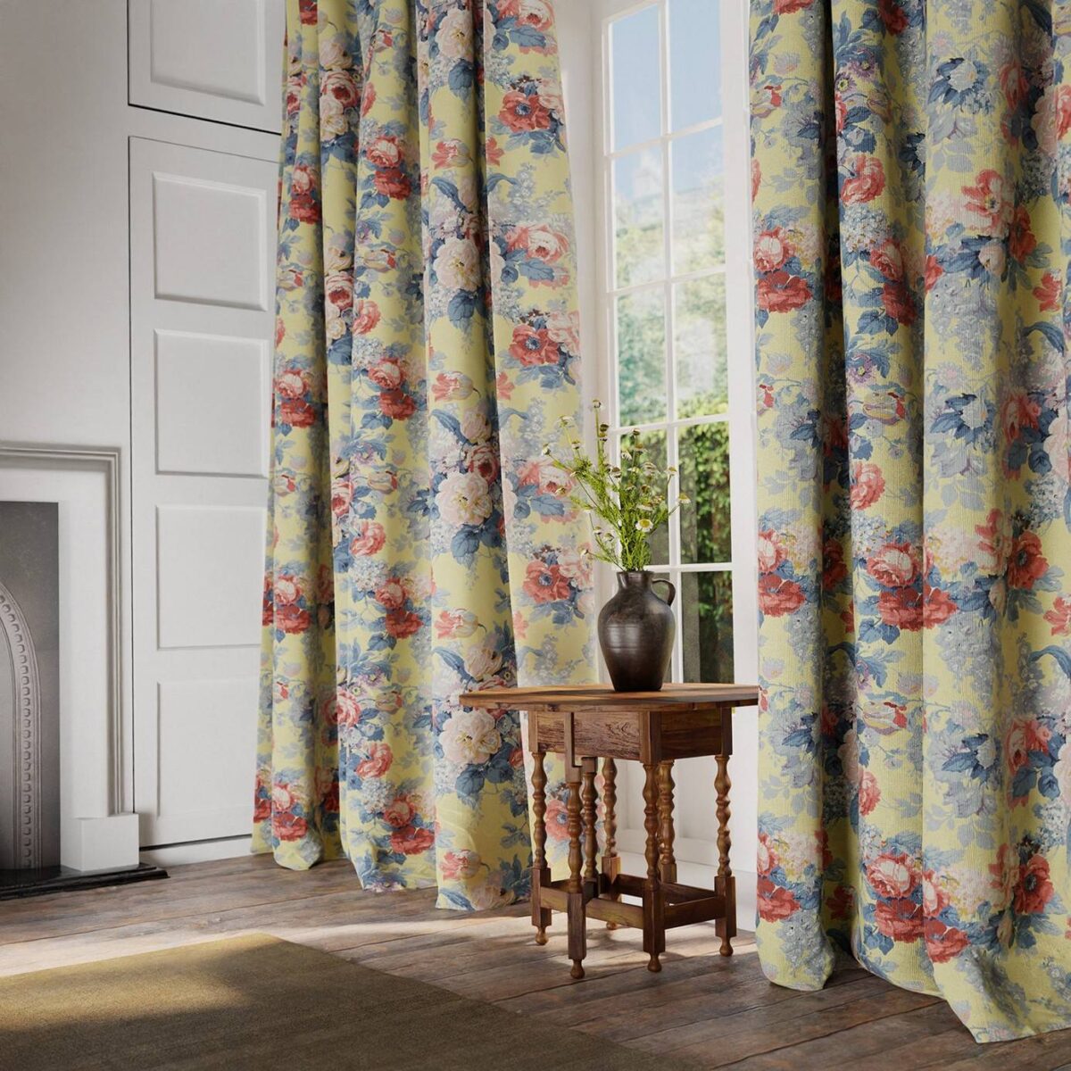Albertine Fabric - Indigo Pink from