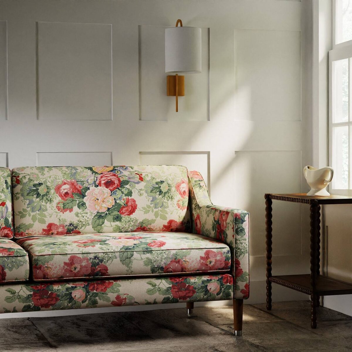 Albertine Fabric - Grey Skies from