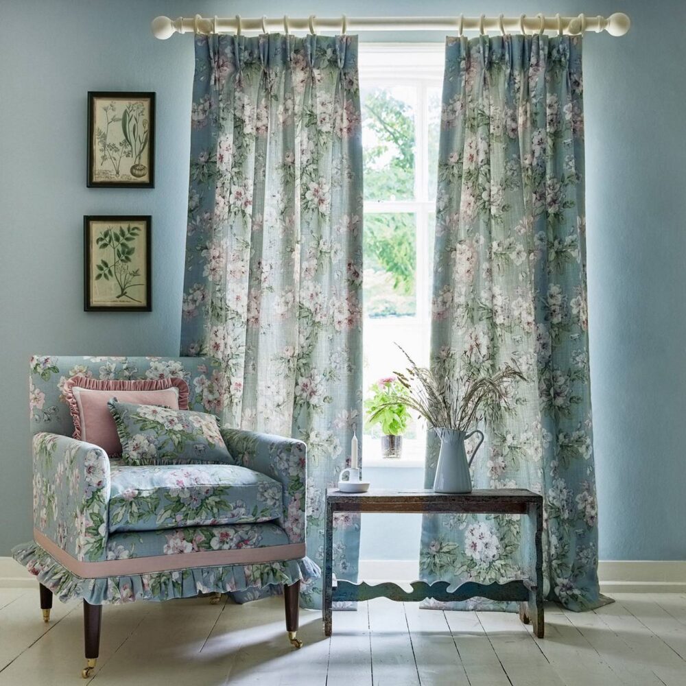 Gertrude Fabric - Blue Green from