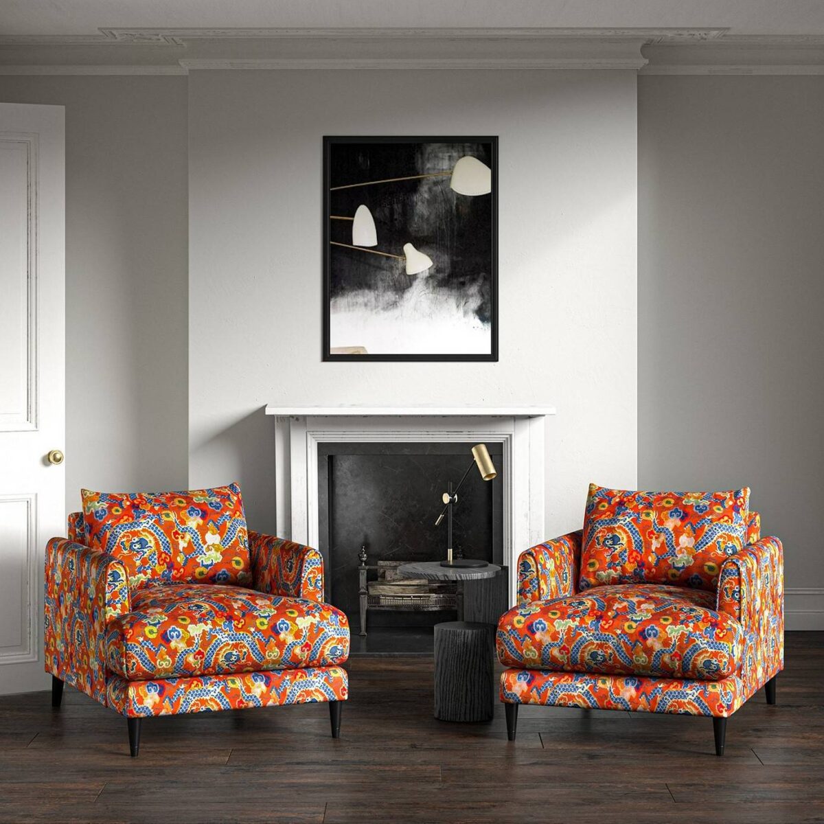Double Dragon Fabric - Lacquer Red by Double Dragon Fabric - Lacquer Red from