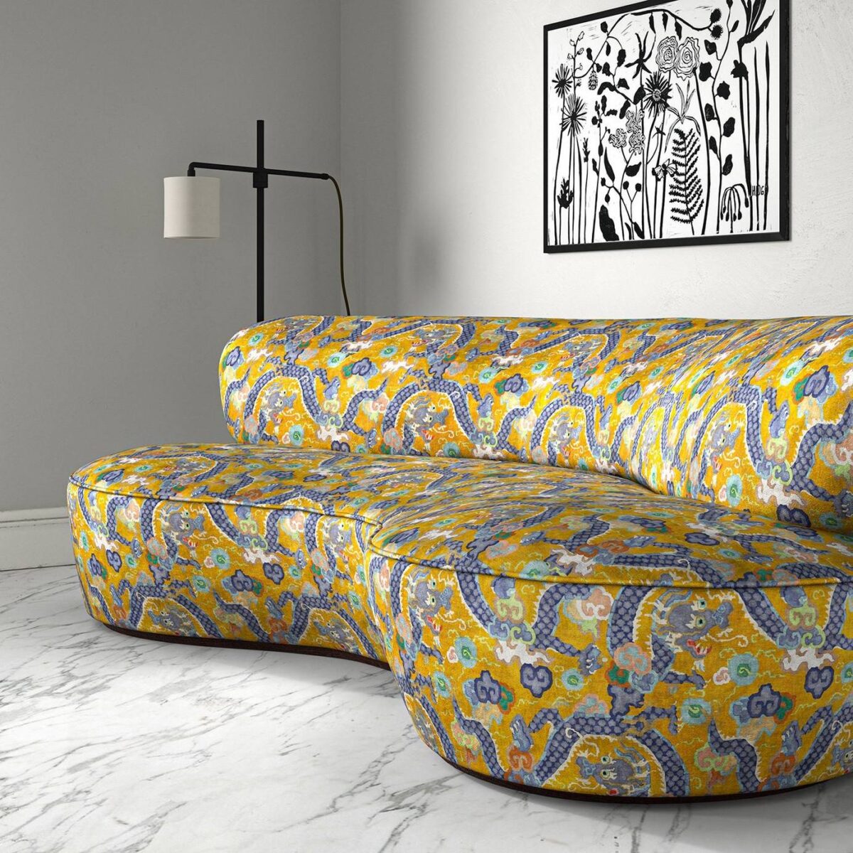 Double Dragon Fabric - Rainbow by Double Dragon Fabric - Rainbow from