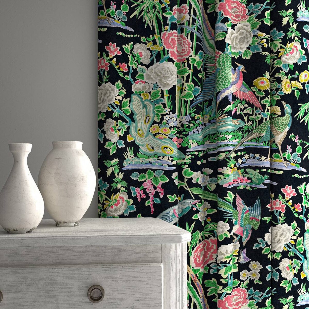 Mandai Velvet Fabric - Midnight by Mandai Velvet Fabric - Midnight from