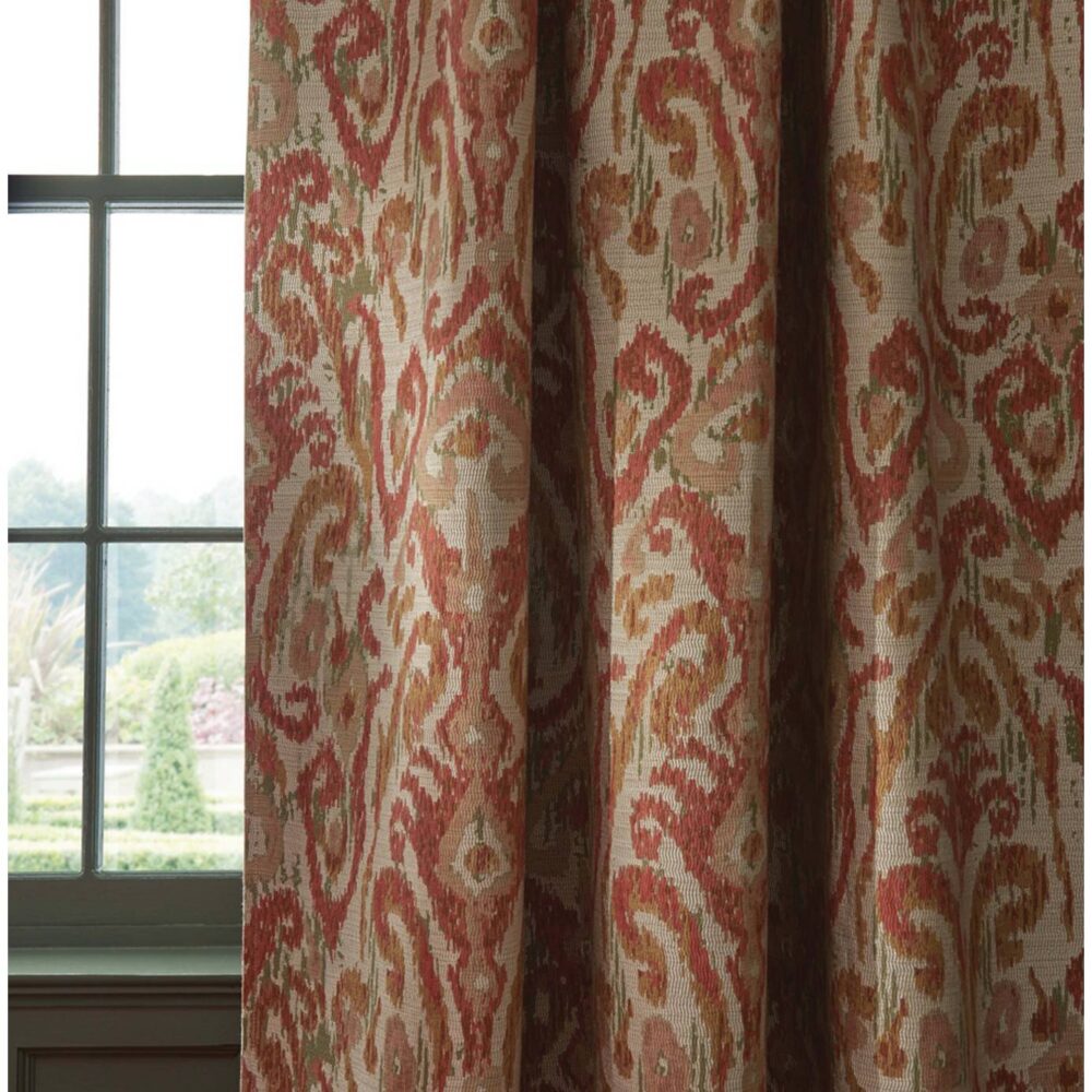 Pataudi Fabric - Red / Teal / Beige by Pataudi Fabric - Red / Teal / Beige from