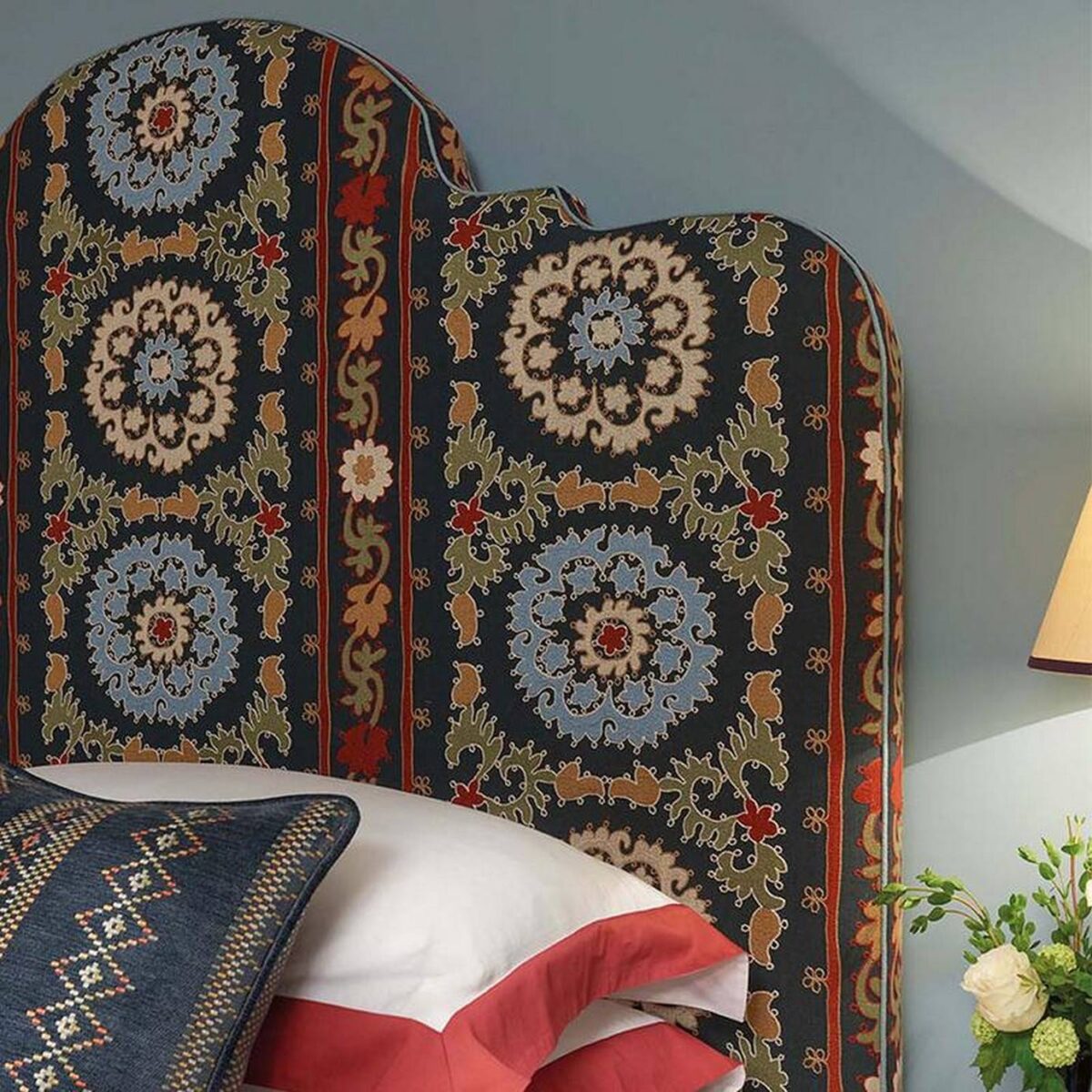 Topkapi Fabric - Chocolate / Russet / Teal from