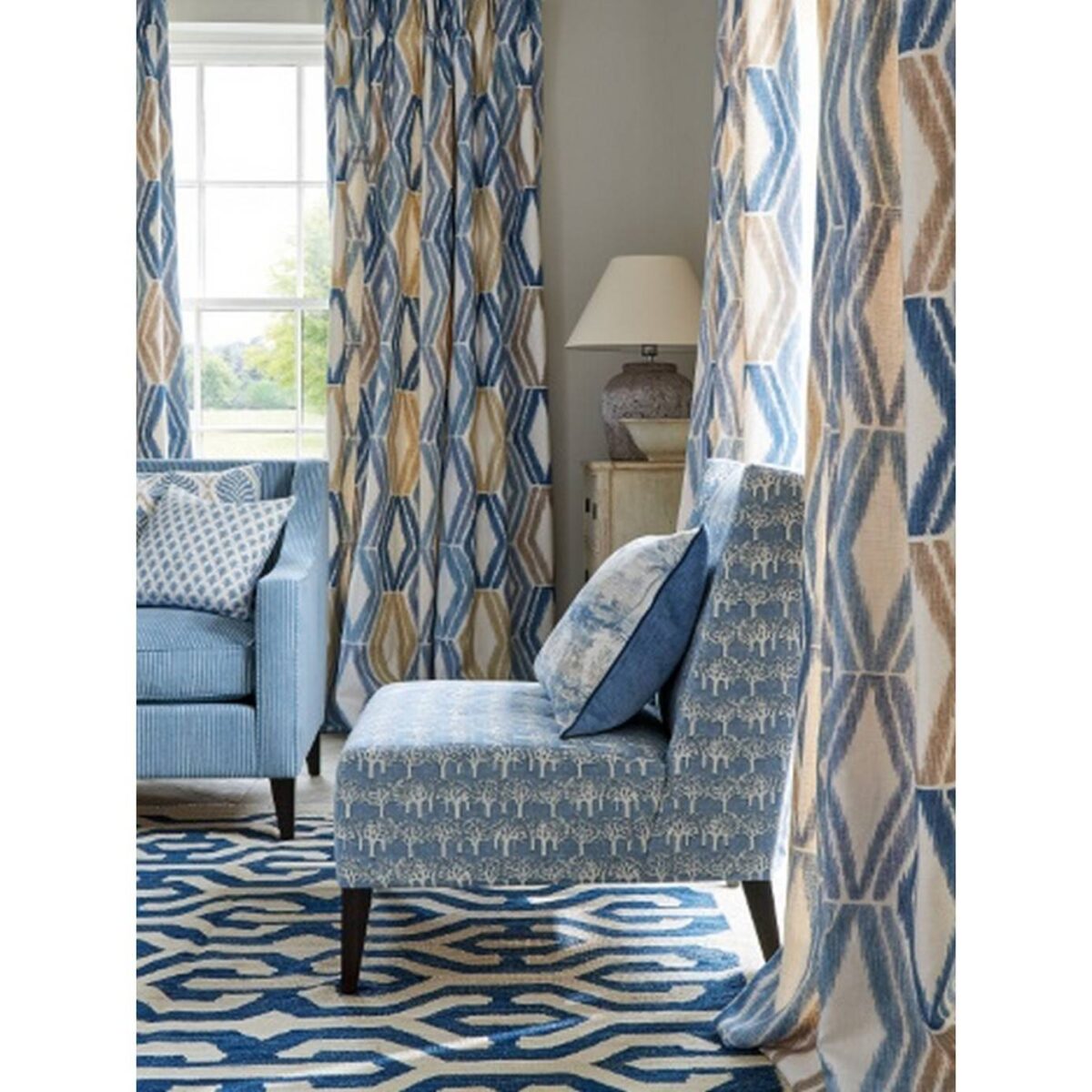 Palma Fabric - Soft Blue by Palma Fabric - Soft Blue from