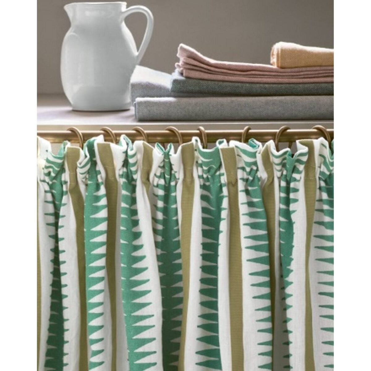 Rae Fabric - Coral / Ochre by Rae Fabric - Coral / Ochre from