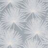 black-grey botanical cotton fabric from Romo