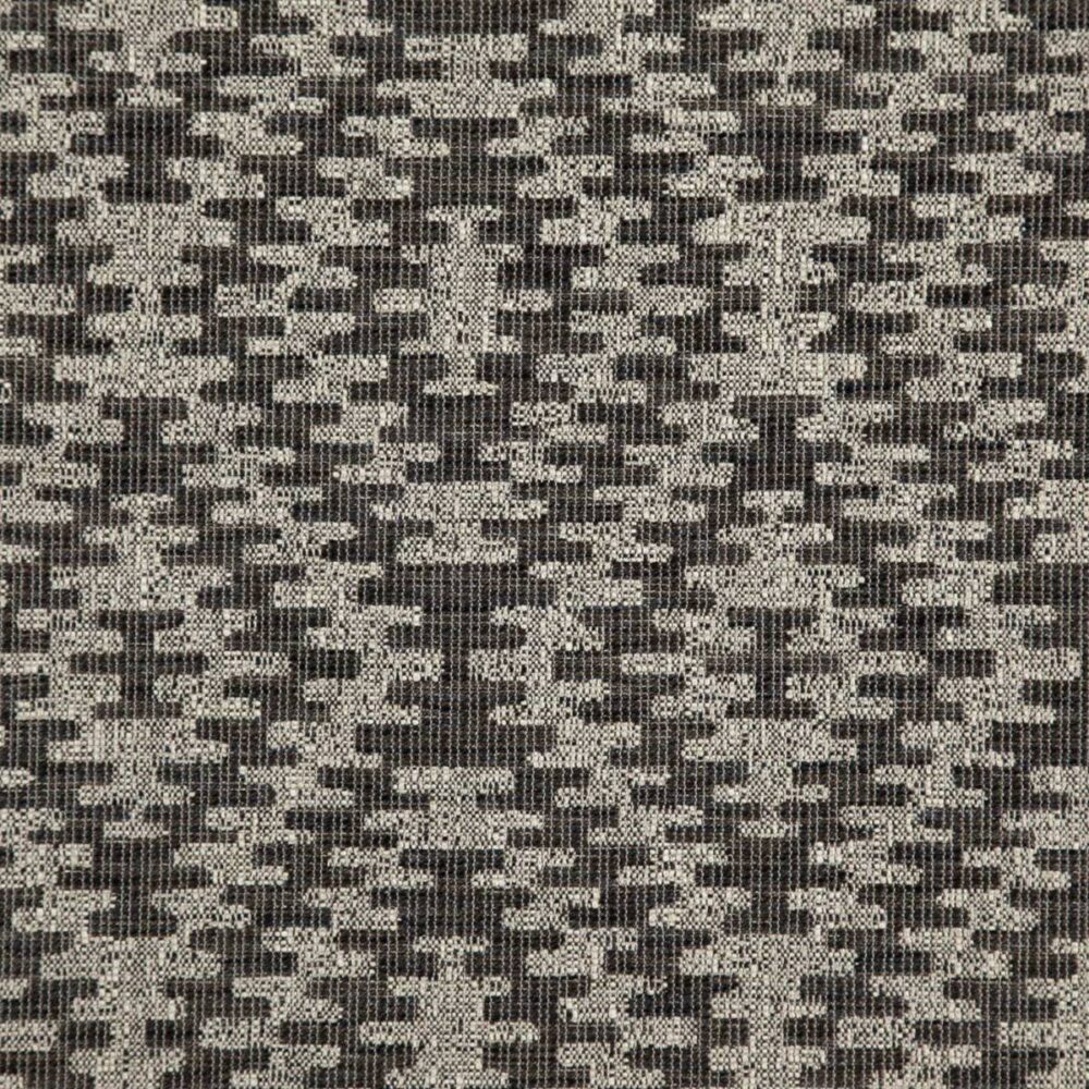 black-grey geometric woven fabric from Wemyss