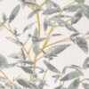 black-grey botanical cotton fabric from Romo