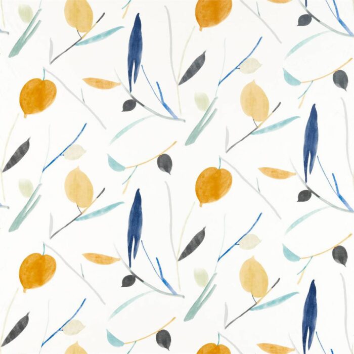 Oxalis Fabric - Papaya / Honey swatch