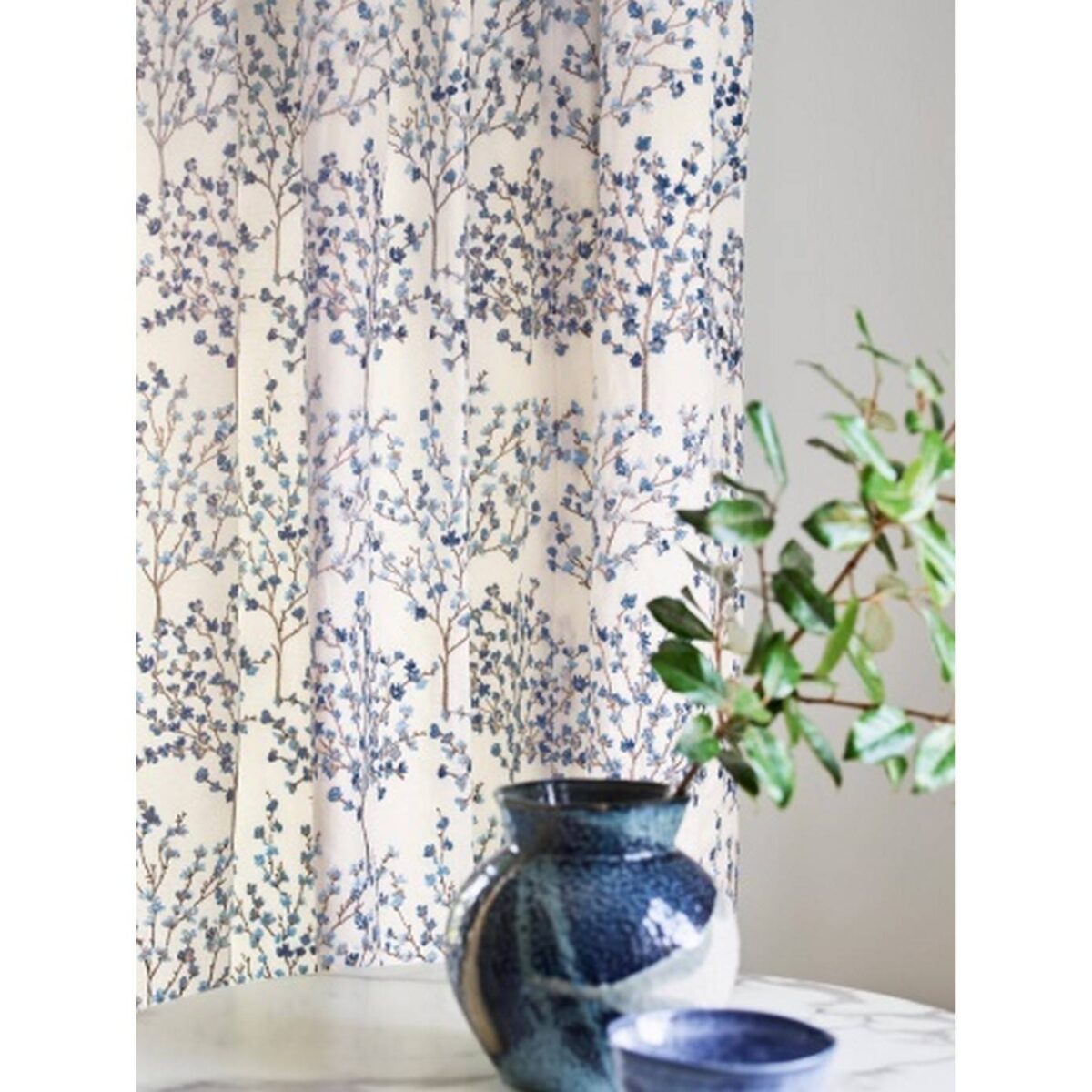 Blossom Tree Fabric - Blue from