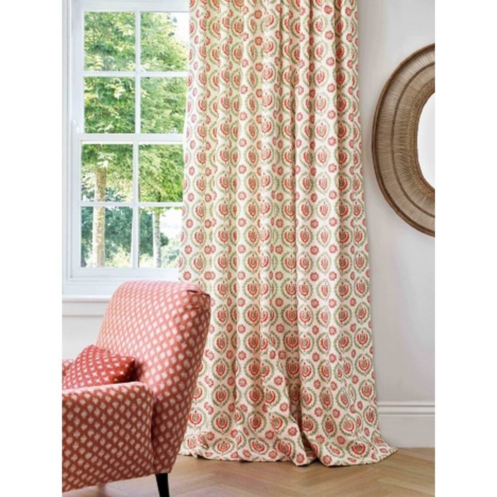 Kira Fabric - Coral / Slate by Kira Fabric - Coral / Slate from