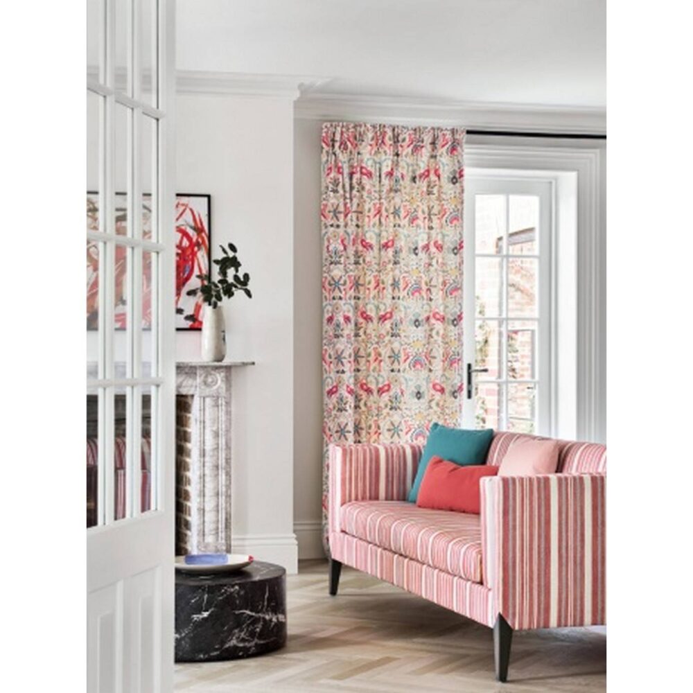 Kira Fabric - Coral / Slate by Kira Fabric - Coral / Slate from