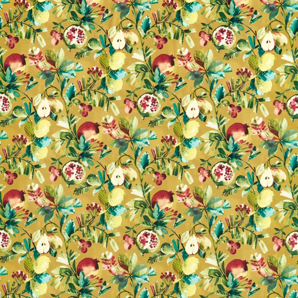 Fruta Fabric - Ochre Velvet from
