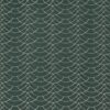 green geometric velvet-chenille fabric from Kai
