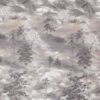 black-grey botanical velvet-chenille fabric from Kai