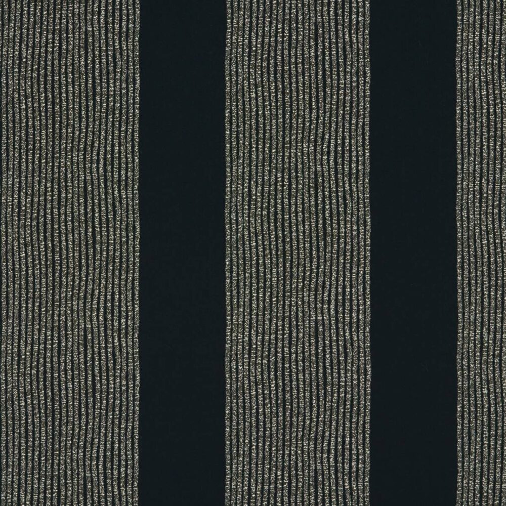 Bia Fabric - Moonlight by black-grey striped jacquard fabric from Kai
